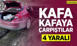 Kafa Kafaya Çarpıştılar: 4 Yaralı