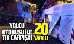 Bozüyük’te yolcu otobüsü ile tır çarpıştı: 20 yaralı