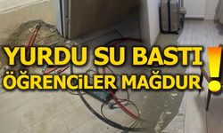 YURDU SU BASTI ÖĞRENCİLER MAĞDUR!