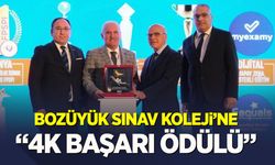 BOZÜYÜK SINAV KOLEJİ'NE "4K BAŞARI ÖDÜLÜ"