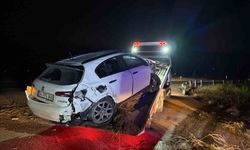 Takla atan otomobilde 4 kişi yaralandı