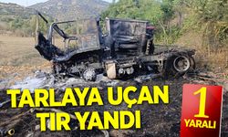 Tarlaya Uçan Tır Yandı