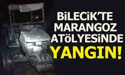 BİLECİK'TE MARANGOZ ATÖLYESİNDE YANGIN!