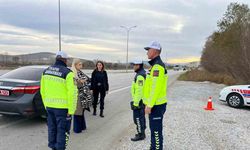 Altıntaş Kaymakamı Ayşegül Yıldırım yol denetimine katıldı