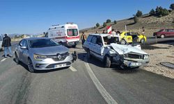 Hisarcık’ta iki otomobil çarpıştı, 1 yaralı