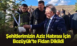 Şehitlerimizin Aziz Hatırası İçin Bozüyük’te Fidan Dikildi