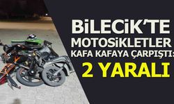 BİLECİK'TE MOTOSİKLETLER KAFA KAFAYA ÇAEPIŞTI: 2 YARALI