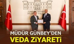 Müdür Günbey’den Veda Ziyareti