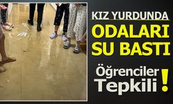 Kız yurdunda odaları su bastı