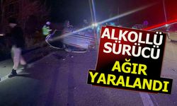 Alkollü Sürücü Ağır Yaralandı