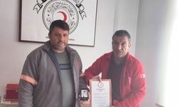 Hisarcık’ta 10 kez kan bağışladı bronz madalya aldı