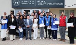 Bilecik’te gönüllü gençlere teşekkür belgeleri