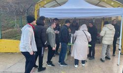 Belediyeden fabrika işçilerine sıcak çorba