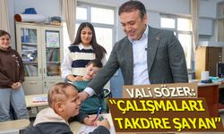 Vali Sözer: ''Çalışmaları takdire şayan''