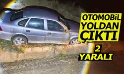 Otomobil yoldan çıktı: 2 yaralı