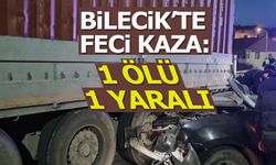 Bilecik'te feci kaza: 1 ölü 1 yaralı