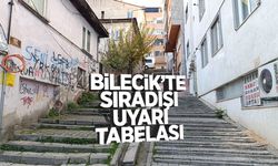 Bilecik’te Sıradışı Uyarı Tabelası