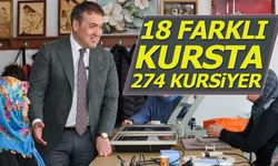 18 farklı kursta 274 kursiyer