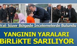 Yangının yaraları birlikte sarılıyor