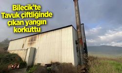 Bilecik'te Tavuk çiftliğinde çıkan yangın korkuttu