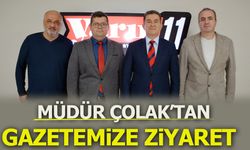Müdür Çolak'tan Gazetemize Ziyaret
