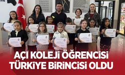 Açı Koleji Öğrencisi Türkiye Birincisi Oldu