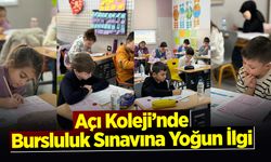 Açı Koleji'nde Bursluluk Sınavına Yoğun İlgi