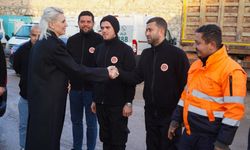 Atölye çalışanlarıyla kahvaltıda buluştu