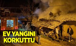 Ev yangını korkuttu