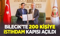 Bilecik’te 200 Kişiye İstihdam Kapısı Açıldı