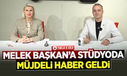 Melek Başkan'a stüdyoda müjdeli haber geldi