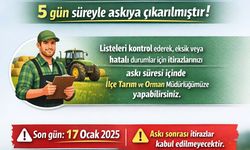 Üreticiler dikkat: Askıya çıktı