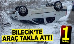 Bilecik'te Araç Takla Attı: 1 Yaralı