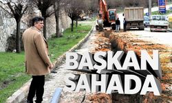 Başkan Sahada: Çalışmaları yerinde inceliyor