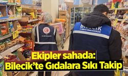Ekipler sahada: Bilecik’te Gıdalara Sıkı Takip