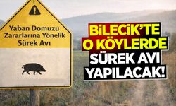 Bilecik'te o köylerde sürek avı yapılacak
