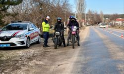 PELİTÖZÜ GÖLETİ'NDE MOTOSİKLET DENETİMİ