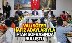 Vali Sözer, Hafız Adaylarıyla İftar Sofrasında Buluştu
