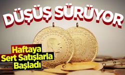 Altında düşüş sürüyor: Haftaya Sert Satışlarla Başladı