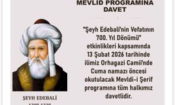 Şeyh Edebali’nin Vefatının 700. Yılı Dolayısıyla Mevlid-i Şerif Programı Düzenlenecek