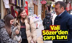 Vali Sözer'den çarşı turu