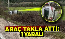 Araç takla attı: 1 yaralı