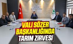 Vali Sözer Başkanlığında Tarım Zirvesi