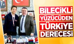 Bilecikli Yüzücüden Türkiye Derecesi