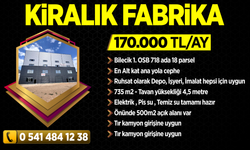 Bilecik'te kiralık fabrika