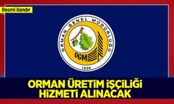 ORMAN ÜRETİM İŞÇİLİĞİ HİZMETİ ALINACAKTIR