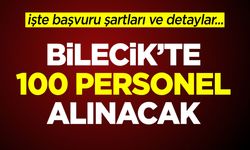 Bilecik Gençlik ve Spor İl Müdürlüğüne 100 personel alınacak