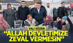 Vali Sözer: ''Allah devletimize zeval vermesin''
