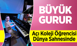 Açı Koleji Öğrencisi Dünya Sahnesinde