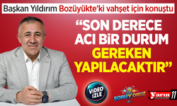 Başkan Yıldırım, Bozüyükte'ki vahşet için konuştu